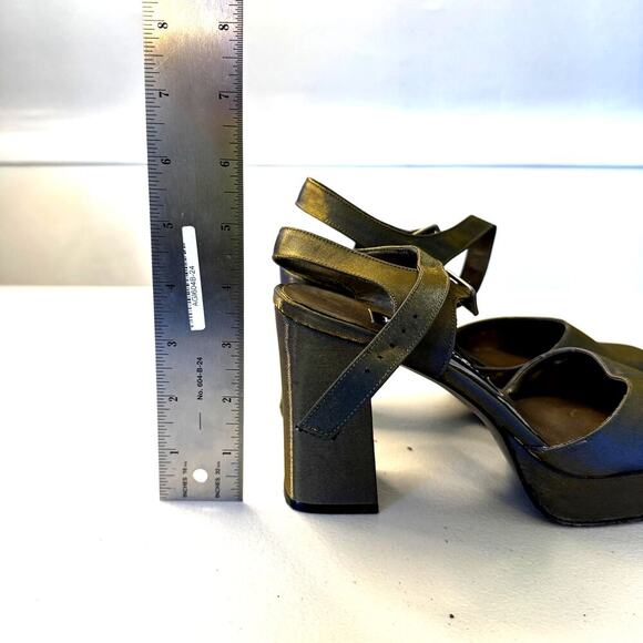 VTG 90s Kenneth Cole New York Women's Platform Sandals Heels 7.5 - Picture 8 of 8